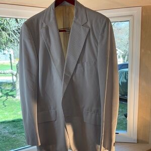 Classic Gray Striped Blazer